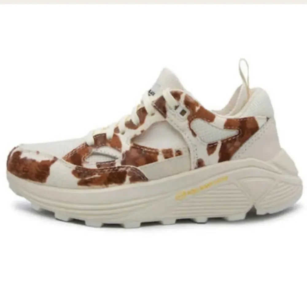 Brandblack Aura Faux Ponyhair Sneakers Brown Cow Size 9 2125 Leather Carbon38